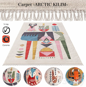 Indian carpet from plant fibers ARCTIC KILIM